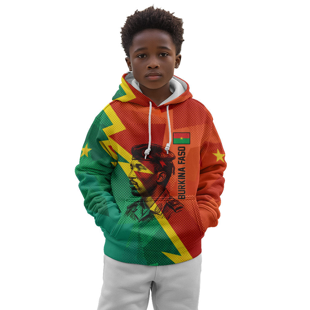 Burkina Faso Independence Day Thomas Sankara Kid Hoodie Revolution Heritage Broken Chains Graphic