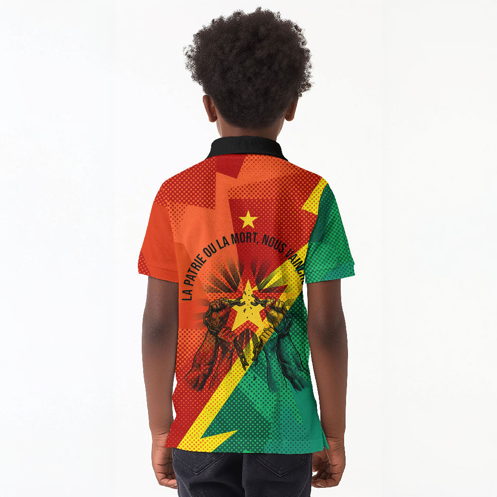 Burkina Faso Independence Day Thomas Sankara Kid Polo Shirt Revolution Heritage Broken Chains Graphic