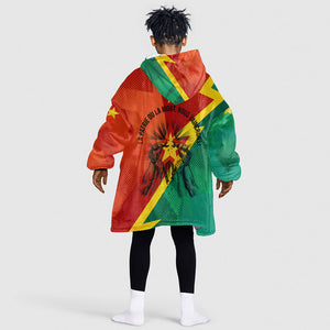 Burkina Faso Independence Day Thomas Sankara Kid Wearable Blanket Hoodie Revolution Heritage Broken Chains Graphic
