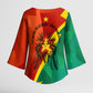 Burkina Faso Independence Day Thomas Sankara Kimono Sleeve Blouse Revolution Heritage Broken Chains Graphic