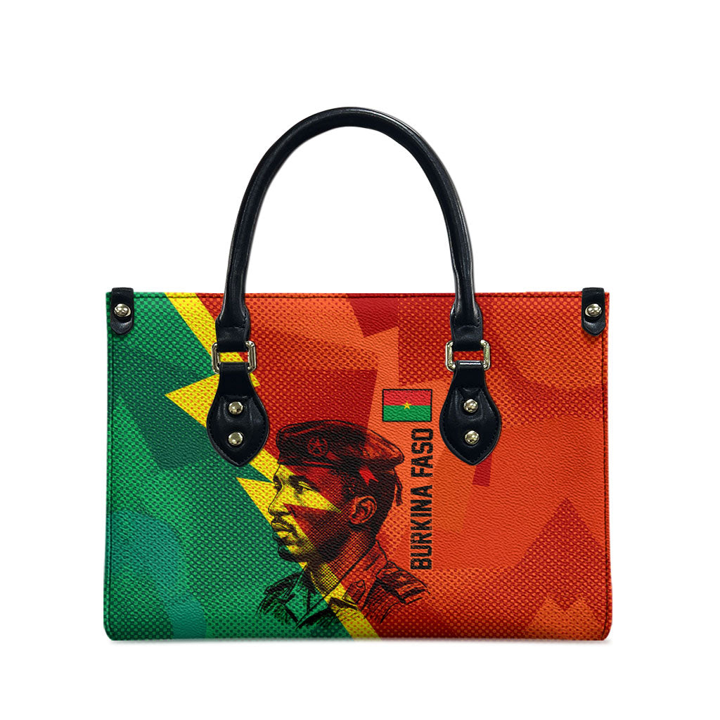 Burkina Faso Independence Day Thomas Sankara Leather Bag Revolution Heritage Broken Chains Graphic