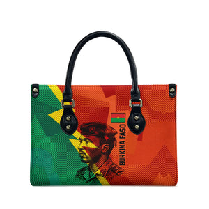 Burkina Faso Independence Day Thomas Sankara Leather Bag Revolution Heritage Broken Chains Graphic
