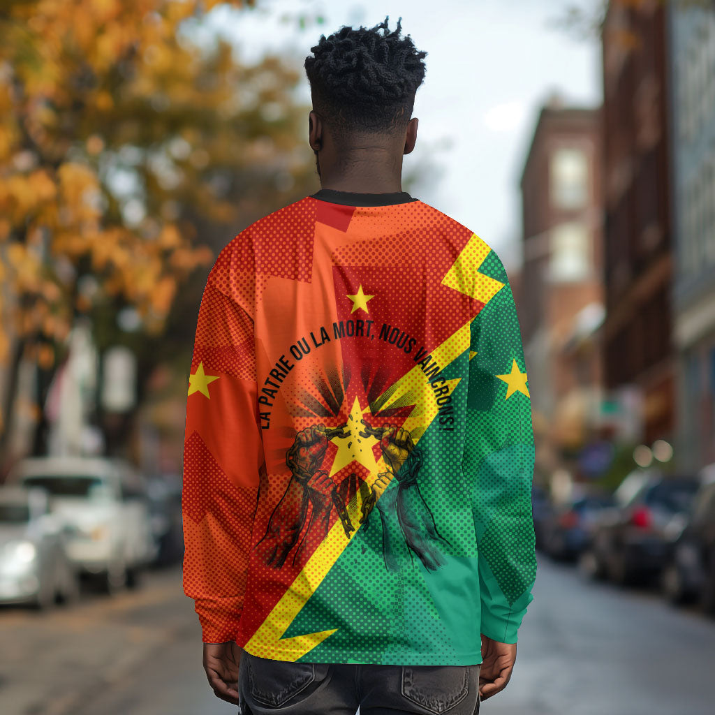 Burkina Faso Independence Day Thomas Sankara Long Sleeve Shirt Revolution Heritage Broken Chains Graphic