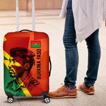 Burkina Faso Independence Day Thomas Sankara Luggage Cover Revolution Heritage Broken Chains Graphic