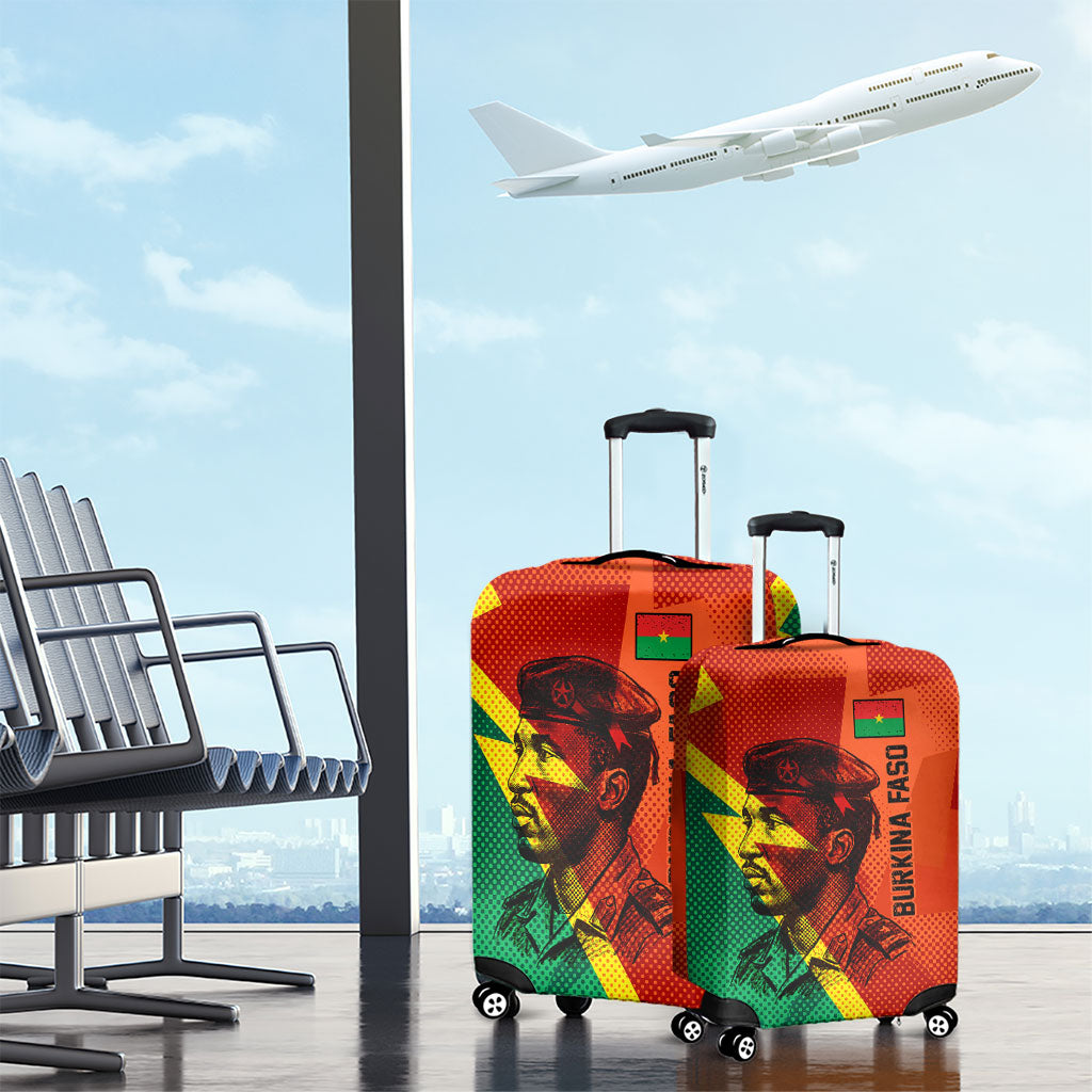 Burkina Faso Independence Day Thomas Sankara Luggage Cover Revolution Heritage Broken Chains Graphic