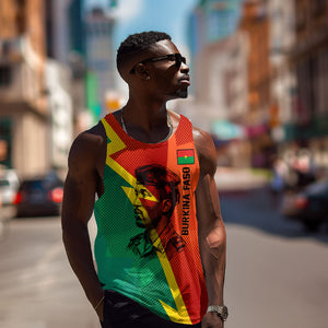 Burkina Faso Independence Day Thomas Sankara Men Tank Top Revolution Heritage Broken Chains Graphic