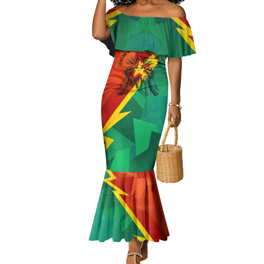 Burkina Faso Independence Day Thomas Sankara Mermaid Dress Revolution Heritage Broken Chains Graphic
