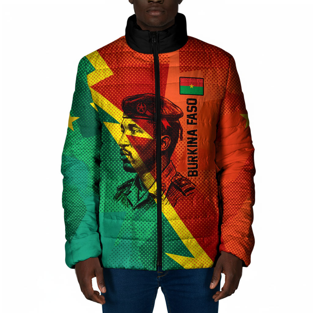 Burkina Faso Independence Day Thomas Sankara Padded Jacket Revolution Heritage Broken Chains Graphic