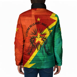 Burkina Faso Independence Day Thomas Sankara Padded Jacket Revolution Heritage Broken Chains Graphic