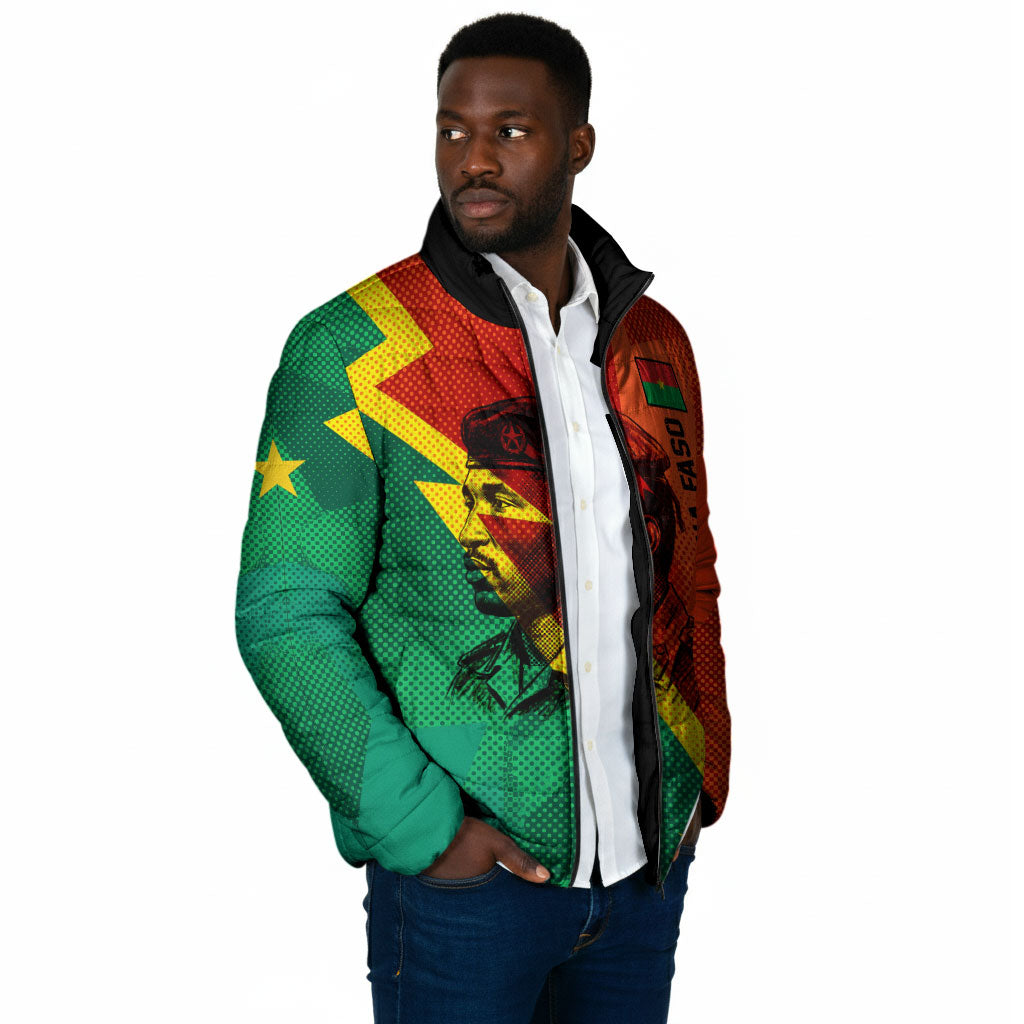 Burkina Faso Independence Day Thomas Sankara Padded Jacket Revolution Heritage Broken Chains Graphic