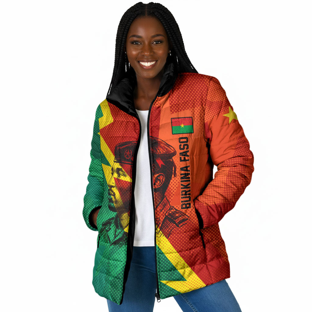 Burkina Faso Independence Day Thomas Sankara Padded Jacket Revolution Heritage Broken Chains Graphic