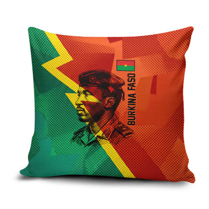 Burkina Faso Independence Day Thomas Sankara Pillow Cover Revolution Heritage Broken Chains Graphic