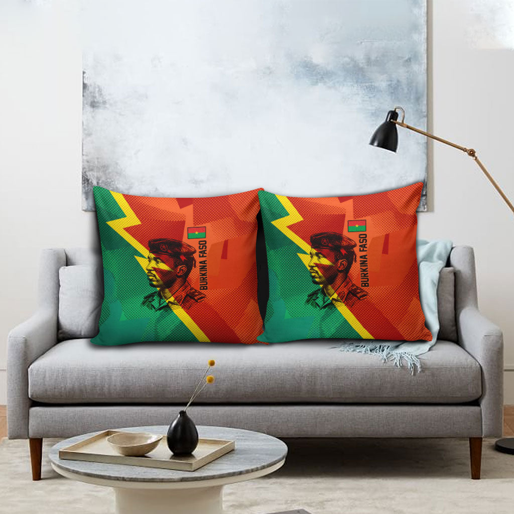 Burkina Faso Independence Day Thomas Sankara Pillow Cover Revolution Heritage Broken Chains Graphic
