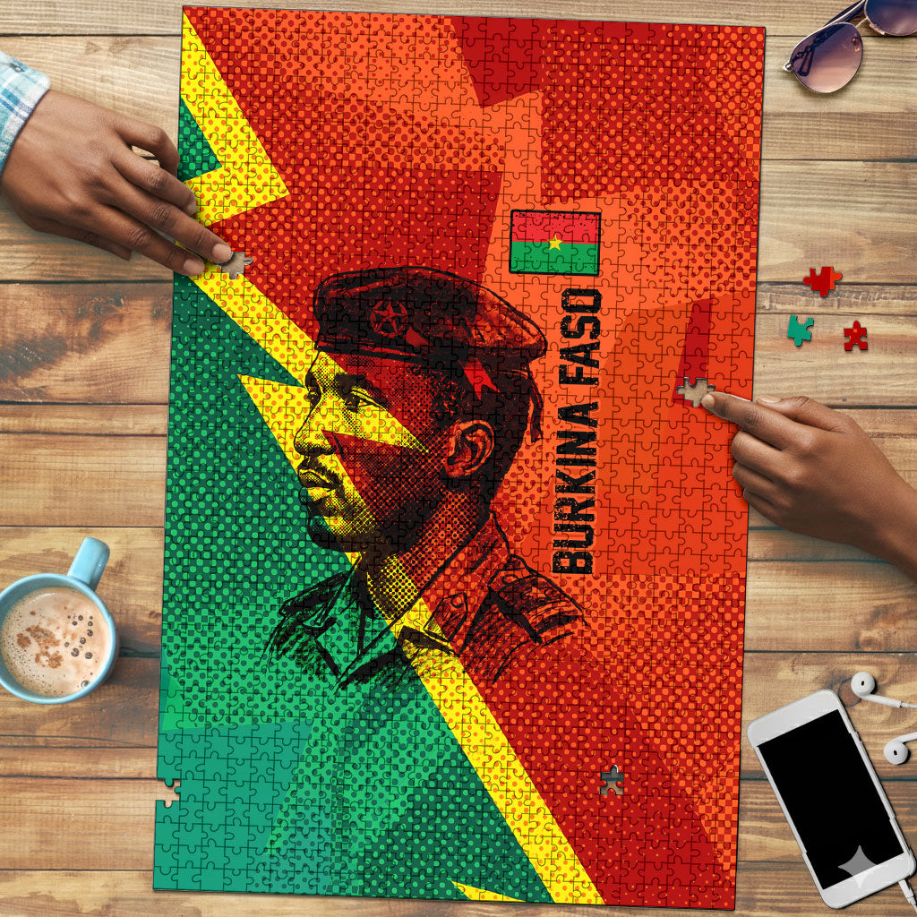 Burkina Faso Independence Day Thomas Sankara Puzzle Revolution Heritage Broken Chains Graphic