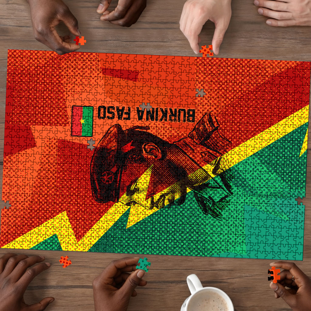 Burkina Faso Independence Day Thomas Sankara Puzzle Revolution Heritage Broken Chains Graphic