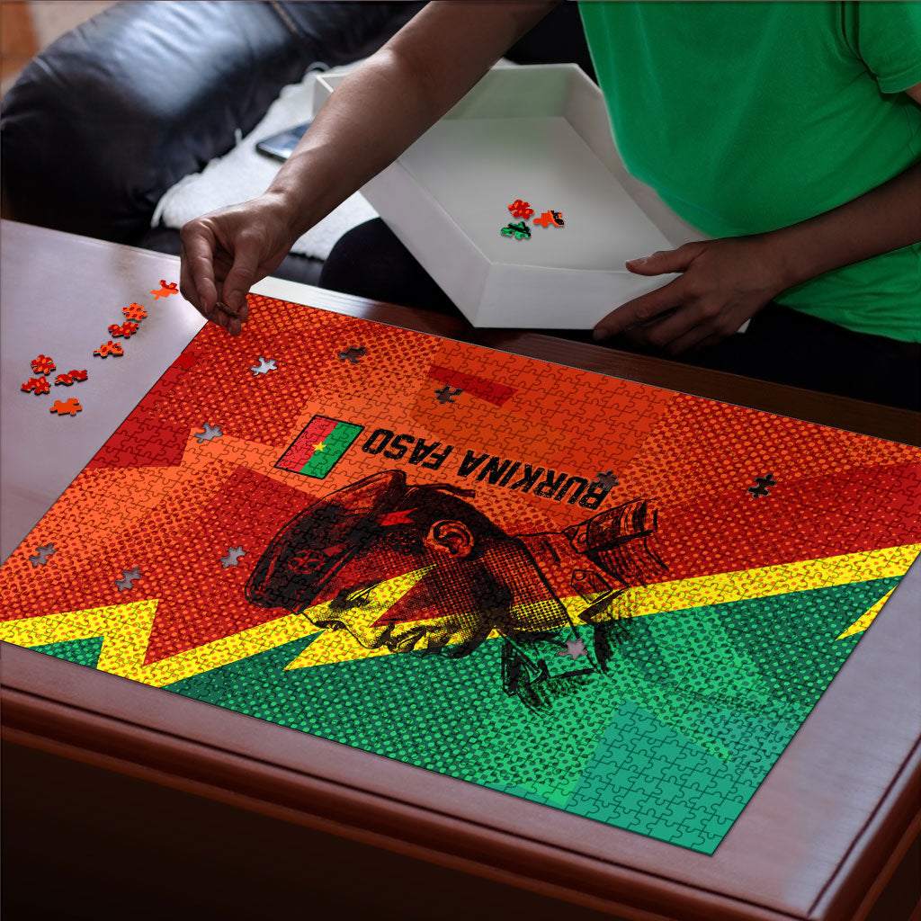 Burkina Faso Independence Day Thomas Sankara Puzzle Revolution Heritage Broken Chains Graphic