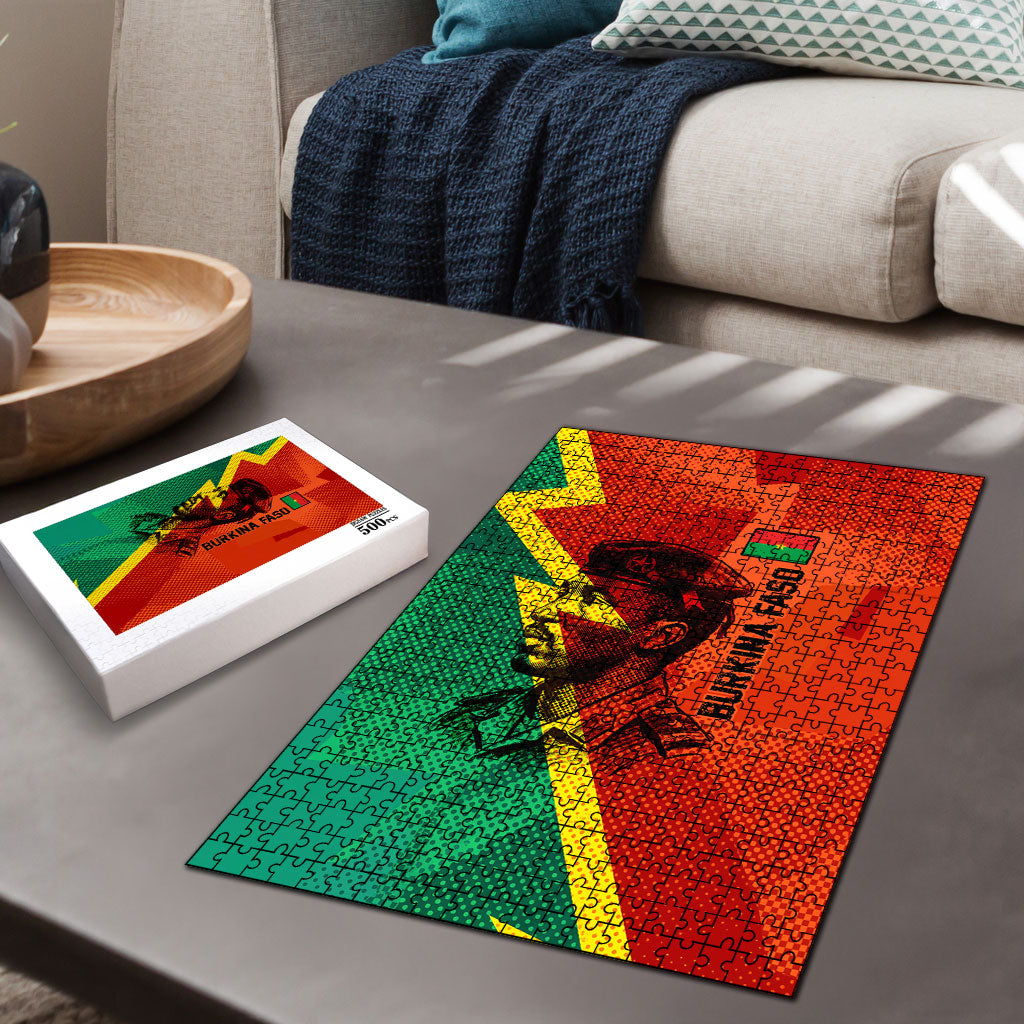 Burkina Faso Independence Day Thomas Sankara Puzzle Revolution Heritage Broken Chains Graphic