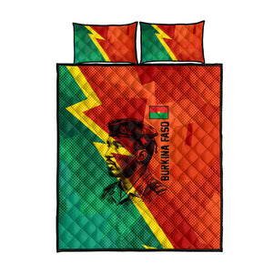 Burkina Faso Independence Day Thomas Sankara Quilt Bed Set Revolution Heritage Broken Chains Graphic