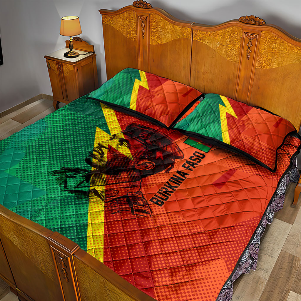 Burkina Faso Independence Day Thomas Sankara Quilt Bed Set Revolution Heritage Broken Chains Graphic