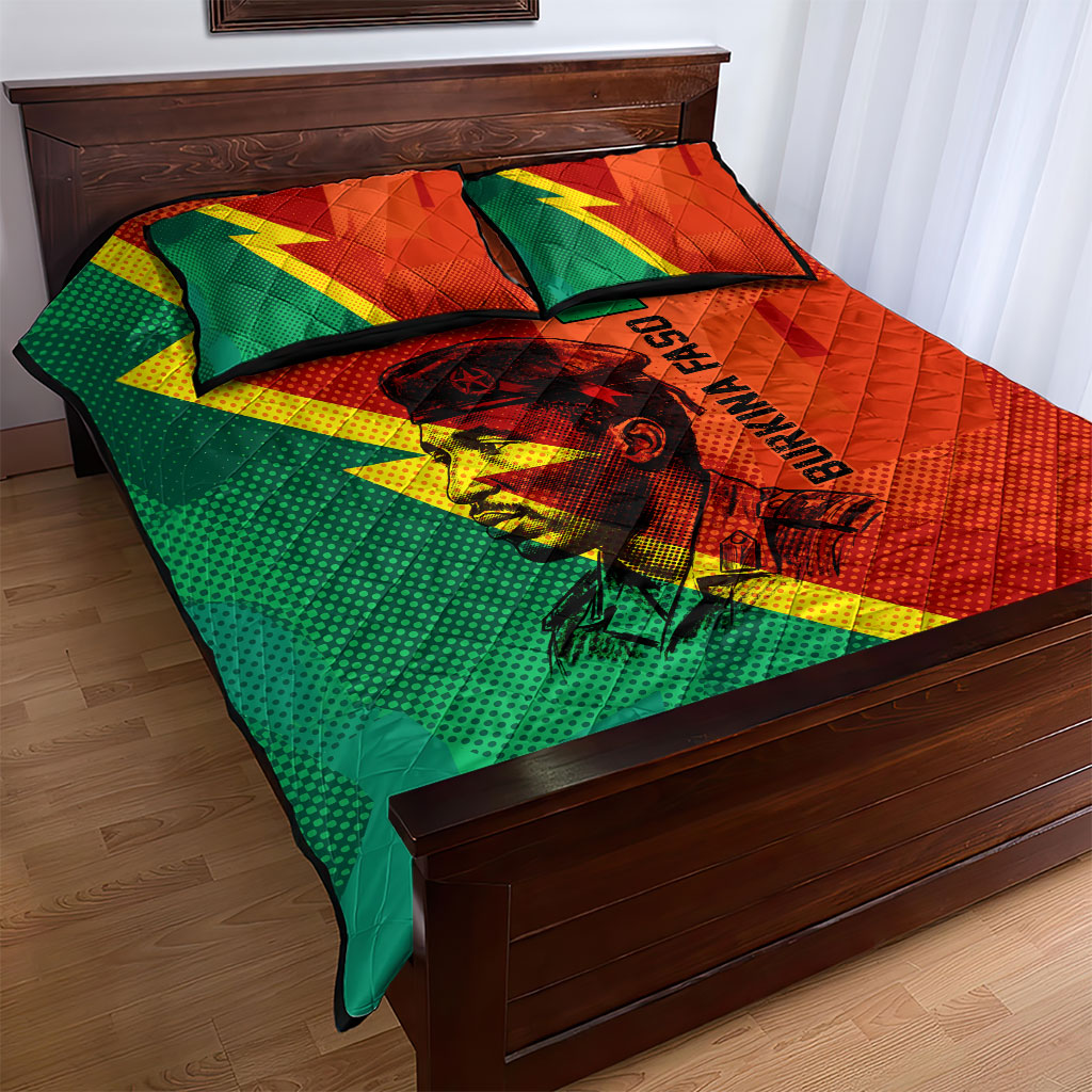 Burkina Faso Independence Day Thomas Sankara Quilt Bed Set Revolution Heritage Broken Chains Graphic