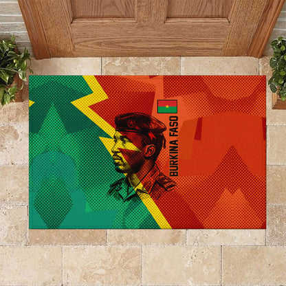 Burkina Faso Independence Day Thomas Sankara Rubber Doormat Revolution Heritage Broken Chains Graphic