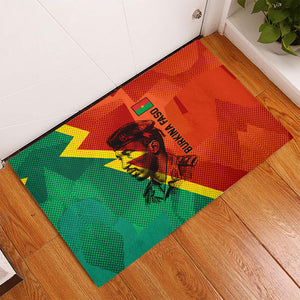 Burkina Faso Independence Day Thomas Sankara Rubber Doormat Revolution Heritage Broken Chains Graphic