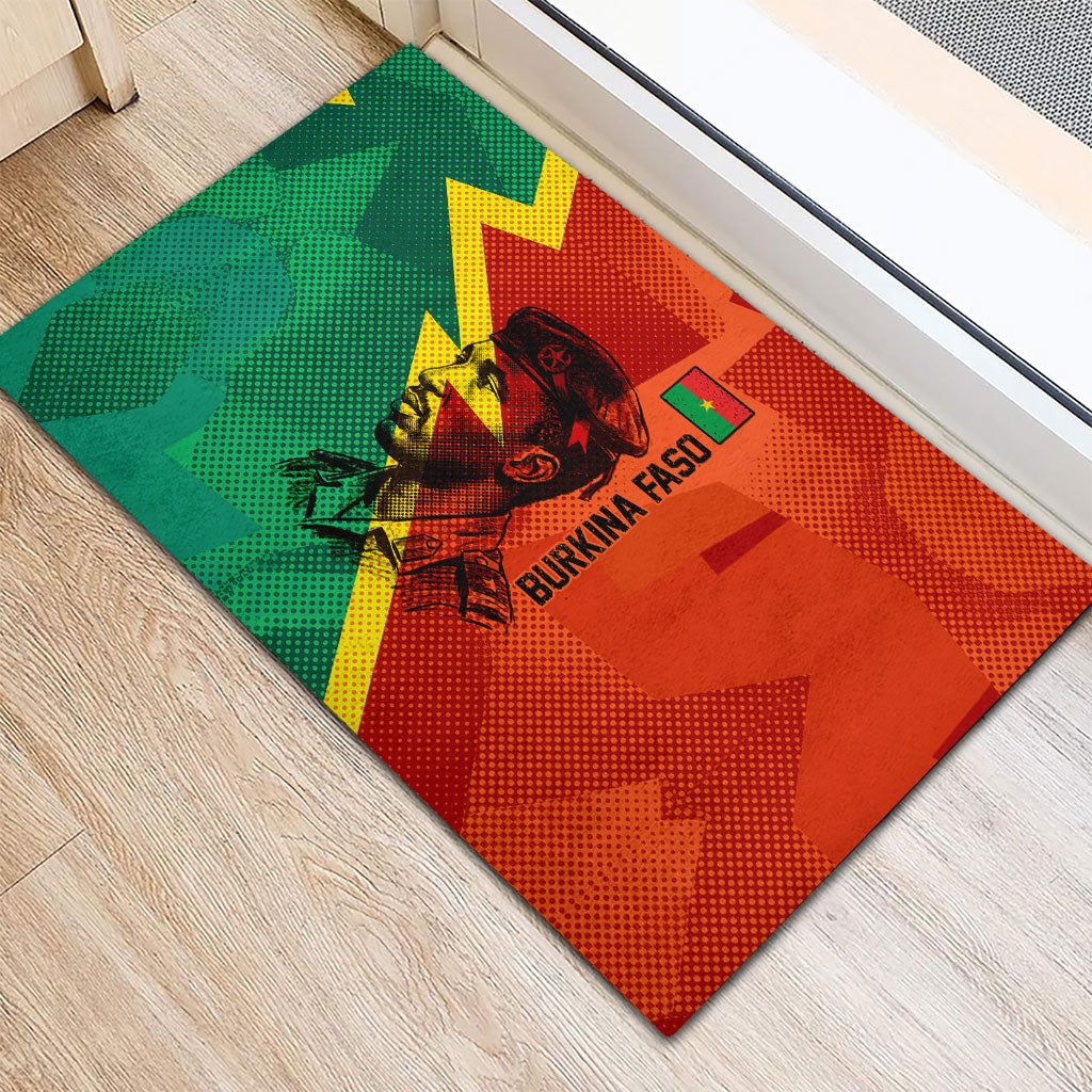 Burkina Faso Independence Day Thomas Sankara Rubber Doormat Revolution Heritage Broken Chains Graphic