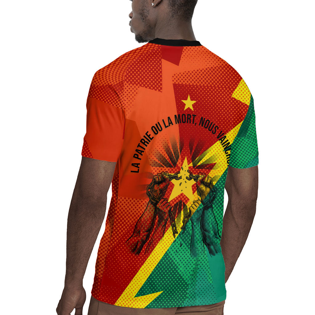Burkina Faso Independence Day Thomas Sankara Rugby Jersey Revolution Heritage Broken Chains Graphic