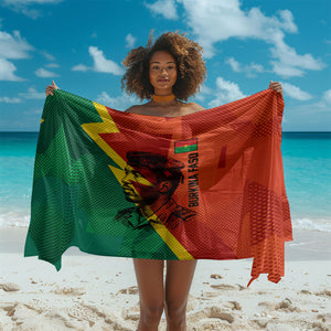 Burkina Faso Independence Day Thomas Sankara Sarong Revolution Heritage Broken Chains Graphic