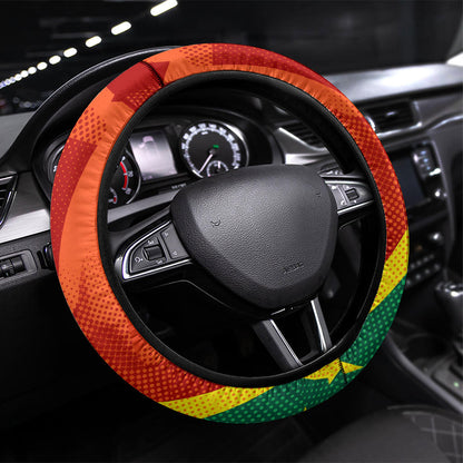 Burkina Faso Independence Day Thomas Sankara Steering Wheel Cover Revolution Heritage Broken Chains Graphic