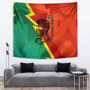 Burkina Faso Independence Day Thomas Sankara Tapestry Revolution Heritage Broken Chains Graphic