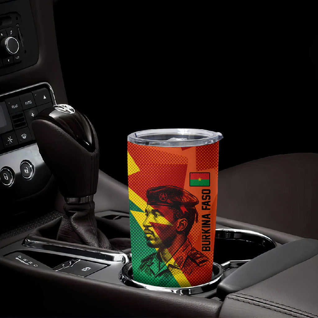 Burkina Faso Independence Day Thomas Sankara Tumbler Cup Revolution Heritage Broken Chains Graphic