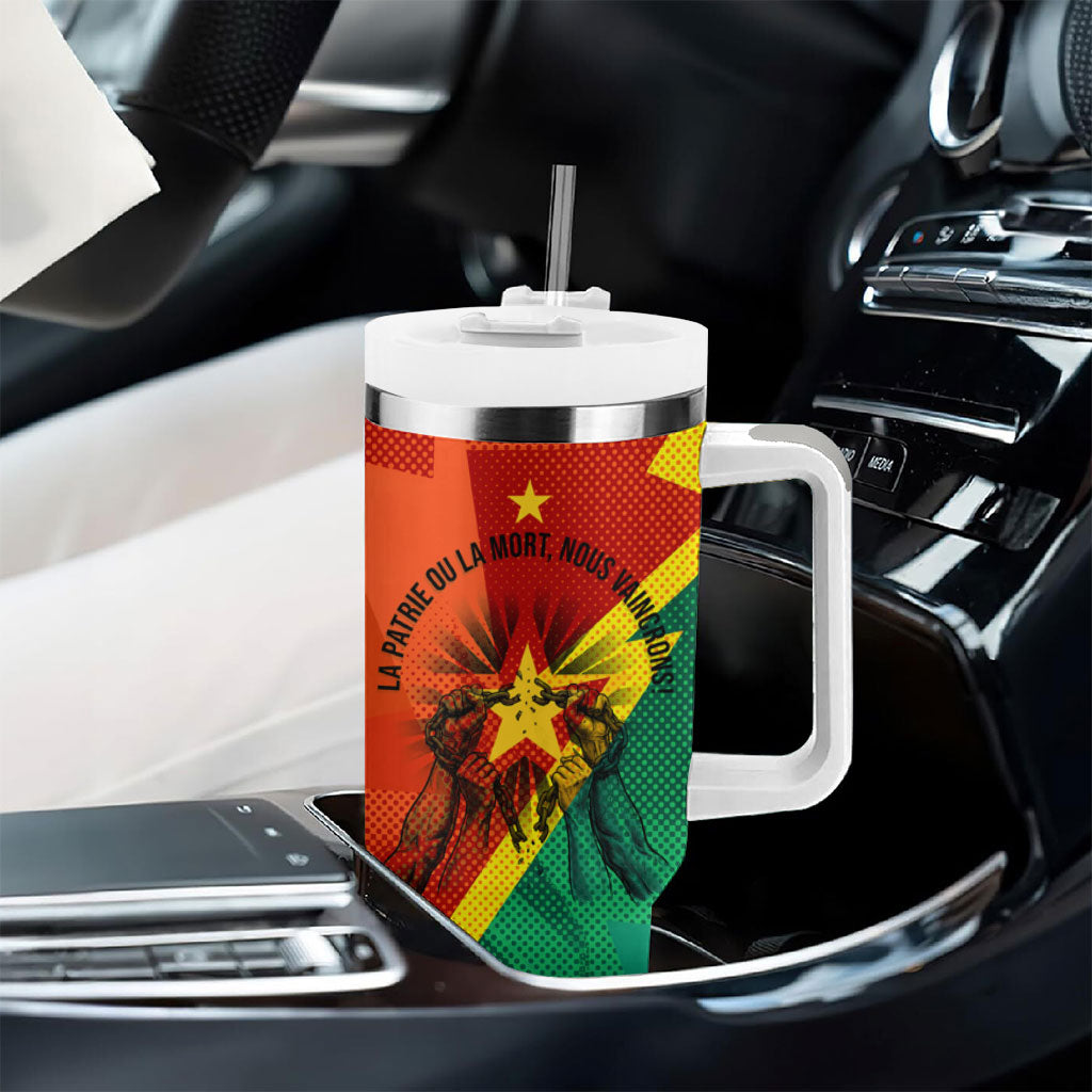 Burkina Faso Independence Day Thomas Sankara Tumbler With Handle Revolution Heritage Broken Chains Graphic