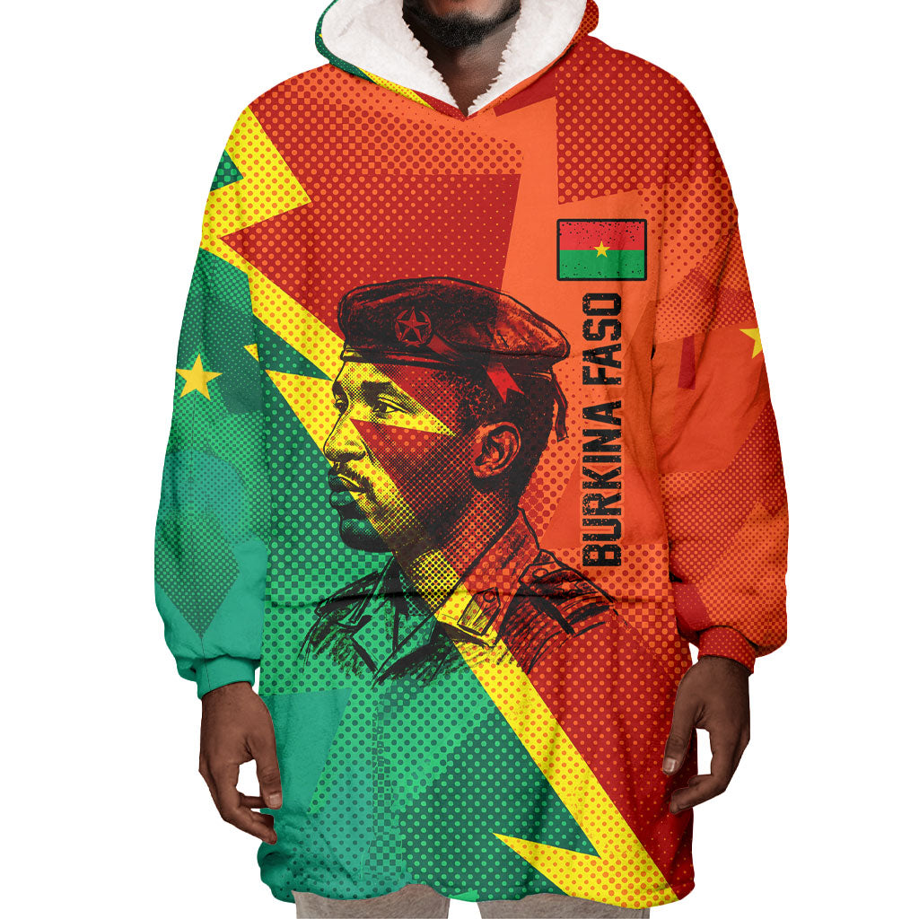 Burkina Faso Independence Day Thomas Sankara Wearable Blanket Hoodie Revolution Heritage Broken Chains Graphic