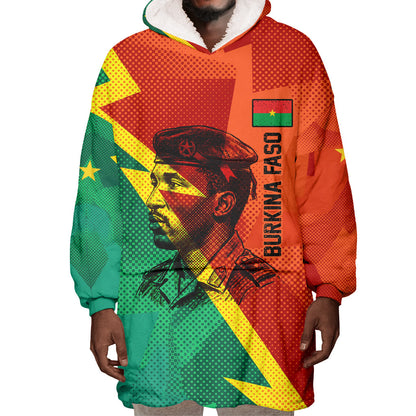 Burkina Faso Independence Day Thomas Sankara Wearable Blanket Hoodie Revolution Heritage Broken Chains Graphic
