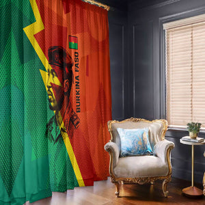 Burkina Faso Independence Day Thomas Sankara Window Curtain Revolution Heritage Broken Chains Graphic