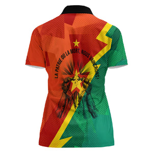 Burkina Faso Independence Day Thomas Sankara Women Polo Shirt Revolution Heritage Broken Chains Graphic