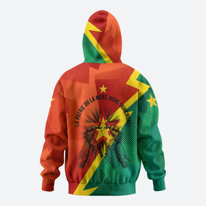 Burkina Faso Independence Day Thomas Sankara Zip Hoodie Revolution Heritage Broken Chains Graphic