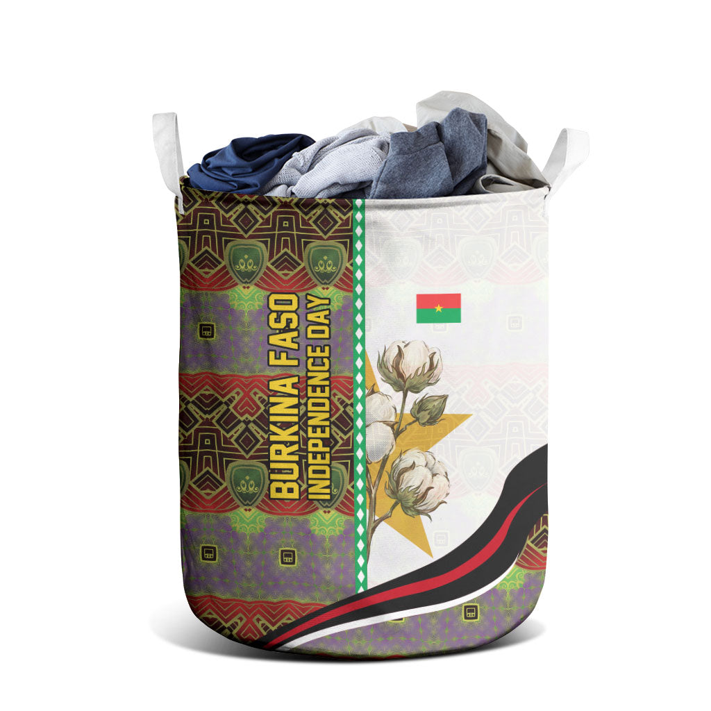 Burkina Faso Independence Day Coat Of Arms Laundry Basket National Stallion Shield