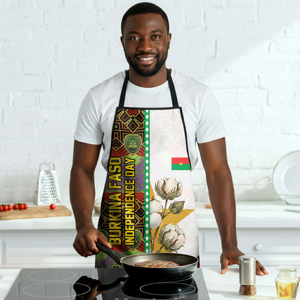 Burkina Faso Independence Day Coat Of Arms Apron National Stallion Shield