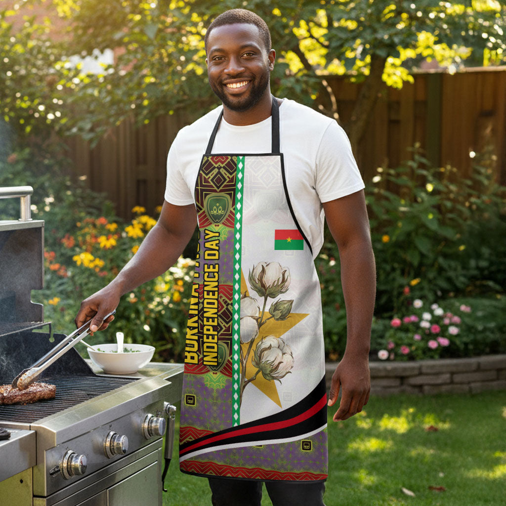 Burkina Faso Independence Day Coat Of Arms Apron National Stallion Shield