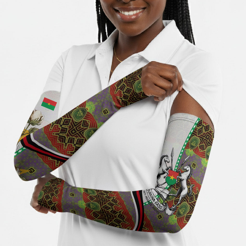 Burkina Faso Independence Day Coat Of Arms Arm Sleeves National Stallion Shield
