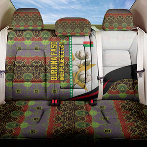 Burkina Faso Independence Day Coat Of Arms Back Car Seat Cover National Stallion Shield