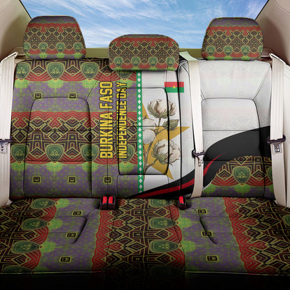 Burkina Faso Independence Day Coat Of Arms Back Car Seat Cover National Stallion Shield