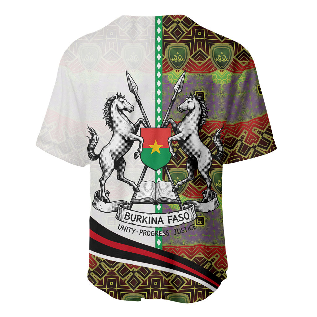 Burkina Faso Independence Day Coat Of Arms Baseball Jersey National Stallion Shield