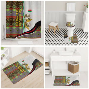 Burkina Faso Independence Day Coat Of Arms Bathroom Set National Stallion Shield