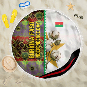 Burkina Faso Independence Day Coat Of Arms Beach Blanket National Stallion Shield
