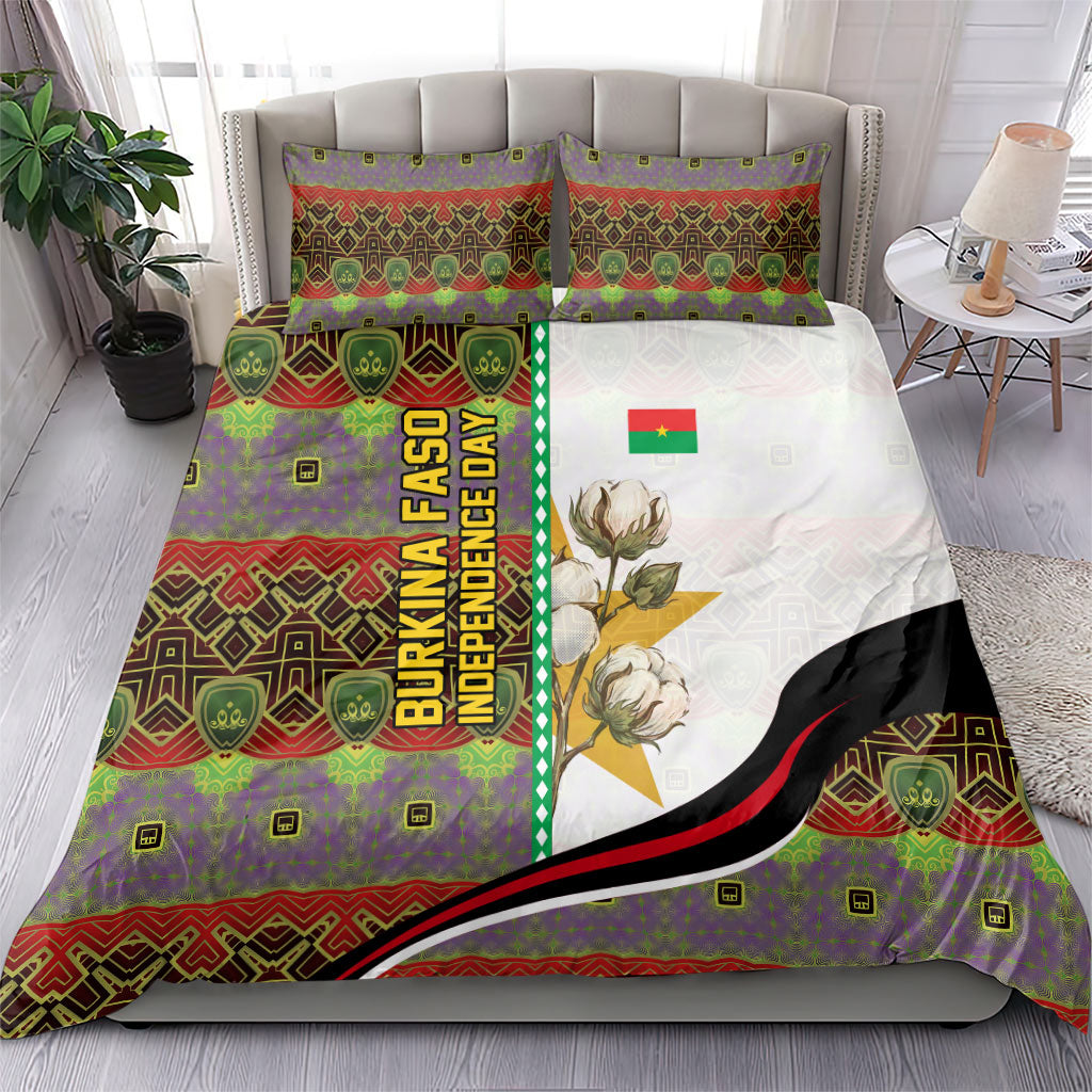 Burkina Faso Independence Day Coat Of Arms Bedding Set National Stallion Shield
