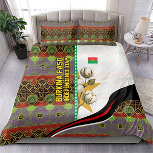 Burkina Faso Independence Day Coat Of Arms Bedding Set National Stallion Shield