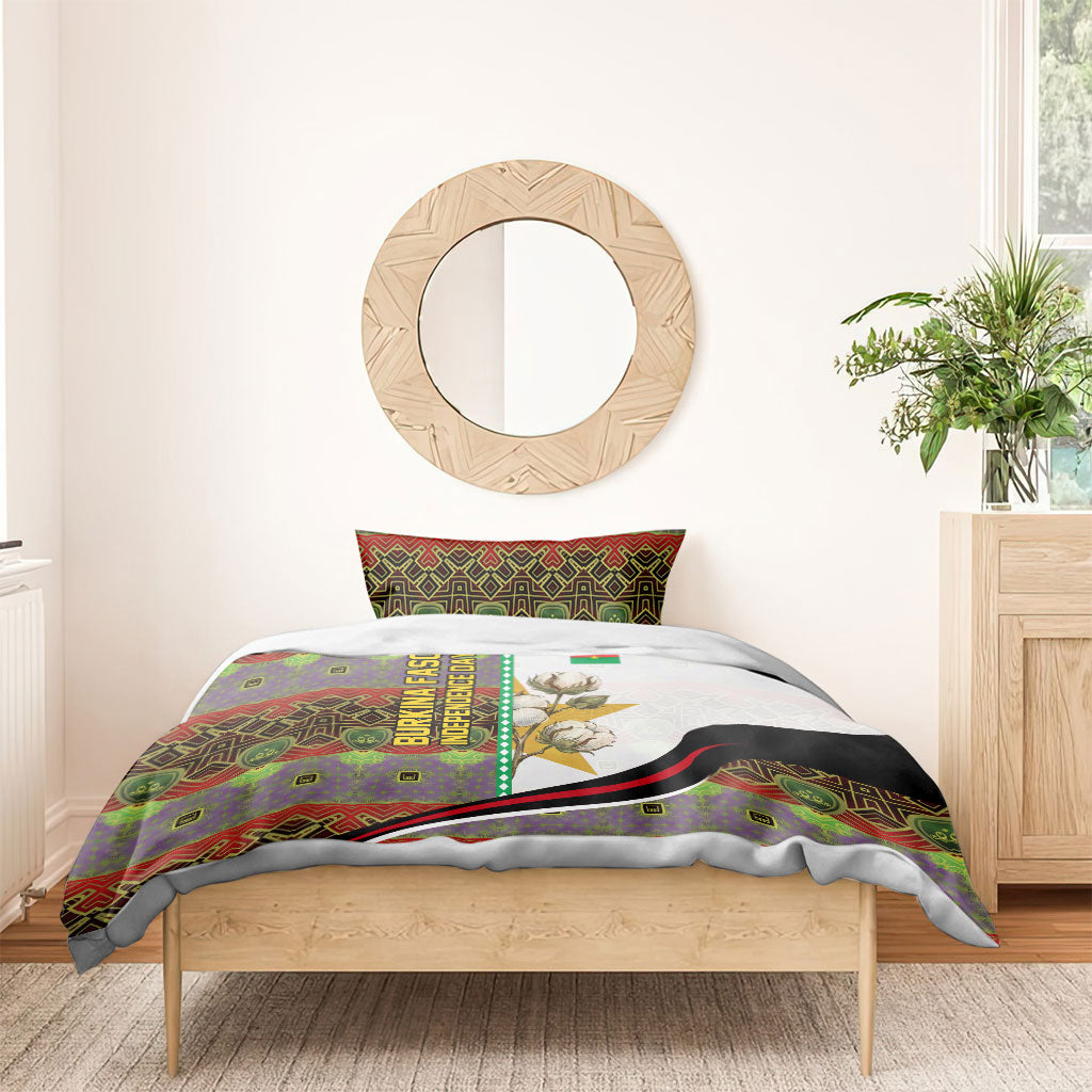 Burkina Faso Independence Day Coat Of Arms Bedding Set National Stallion Shield